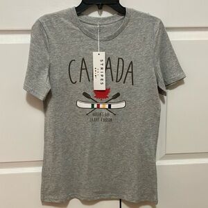 Hudson Bay HBC striped Canada Graphic T-Shirt